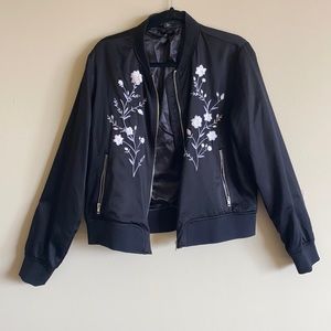 Embroidered bomber